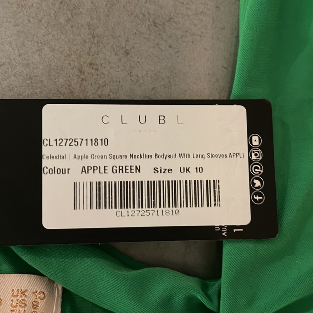 NWOT club Long sleeve bodysuit - Picture 3 of 6
